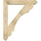 Ekena Millwork Olympic Arts and Crafts Rough Sawn Bracket w/ Offset Brace, Douglas Fir, 6"W x 32"D x 38"H BKT0604X32X38OLY03RDF - alternate 2